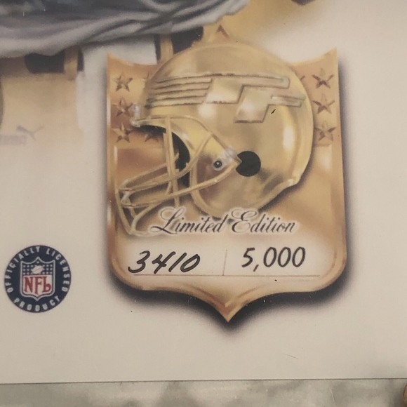 Kurt Warner #13 St Louis Rams Photo Plaque LE 3410 NFL Wall Hanging 10x13 *FLAW - Picture 4 of 12